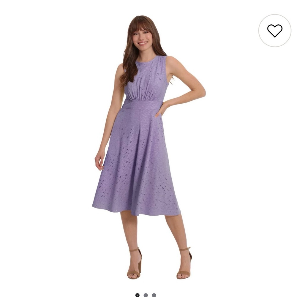 Kohl's Lavender London Times Eyelet Inset Midi Dress